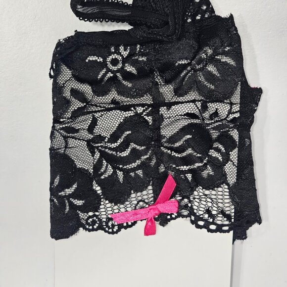 Rene Rofe Crotchless Lace Side Tie Boyleg Pantie - Picture 5 of 8